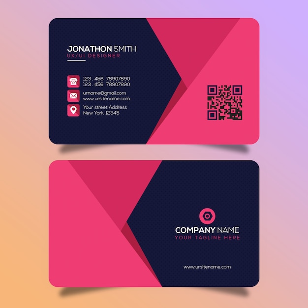 Creative business card design Premium Psd