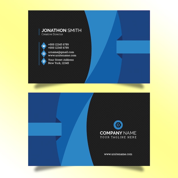 Creative business card template Premium Psd