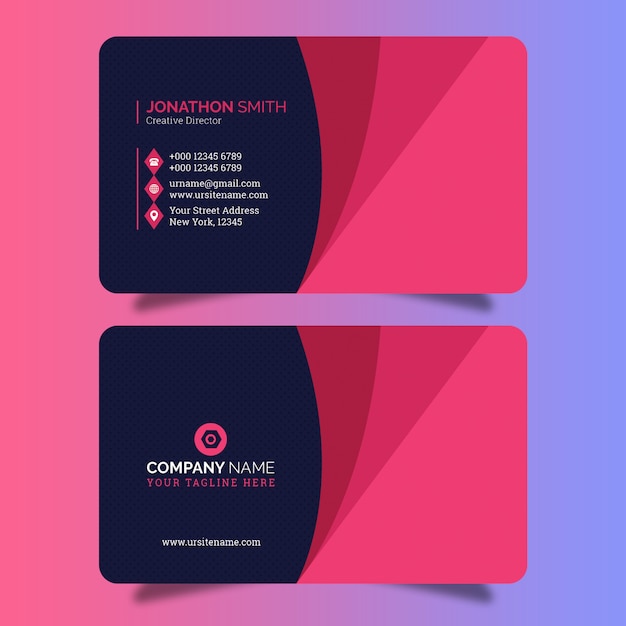 Creative business card template Premium Psd