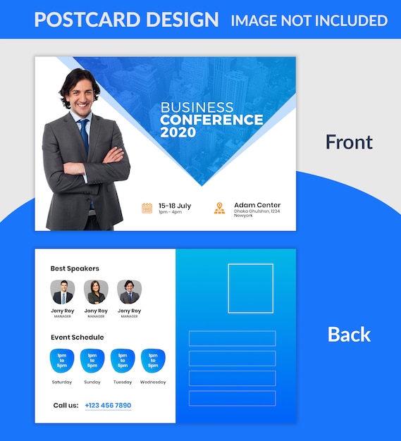 free 2- sided photo postcard template for mac