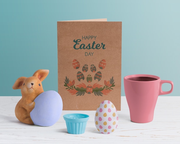 Download Free PSD | Creative easter mockup composition