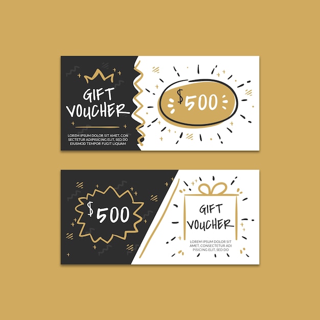 Download Creative gift voucher mockup PSD file | Free Download