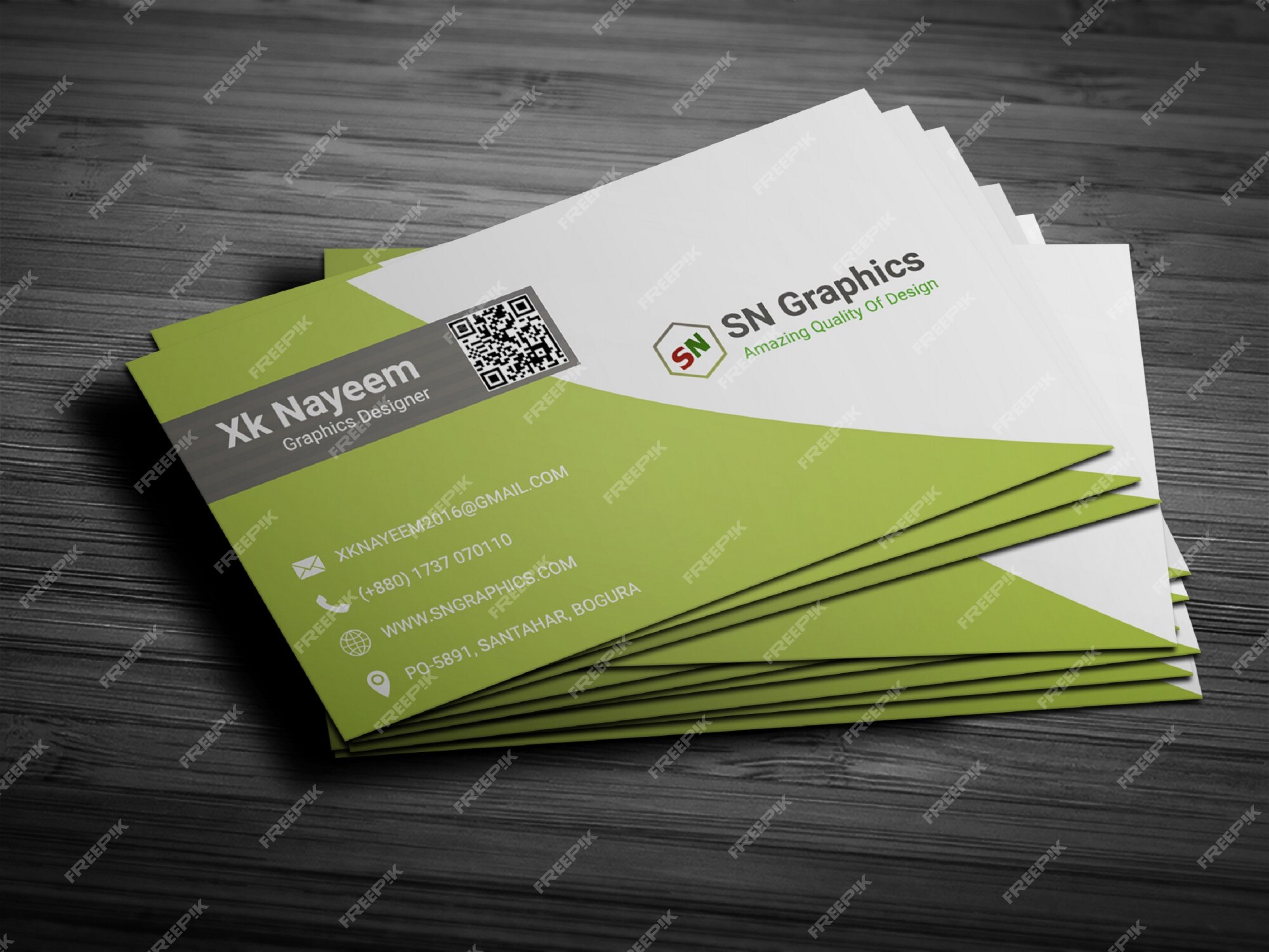 Premium PSD | Creative one sided business card