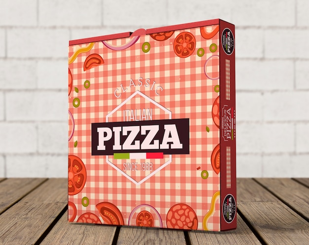 Download Free PSD | Creative pizza box mockup