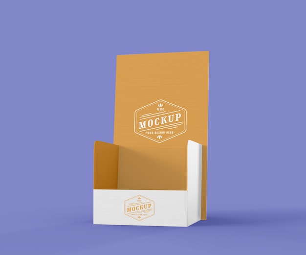 Download Free PSD | Creative yellow exhibitor mock-up