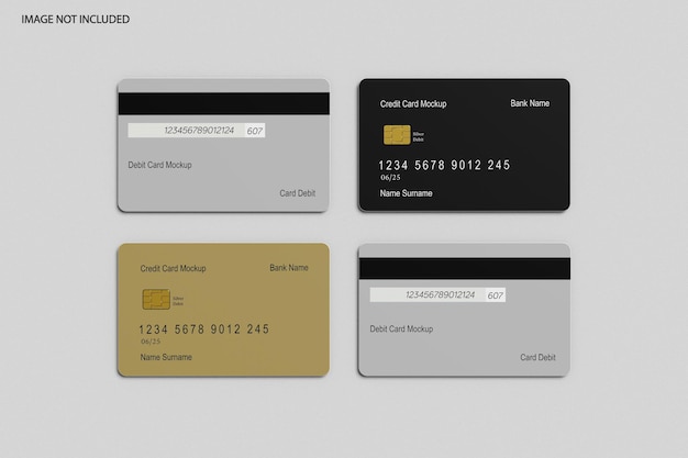 Premium PSD | Credit card mockup