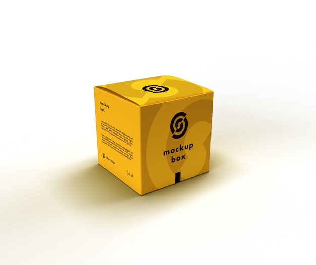 Download Cube box mockup | Premium PSD File