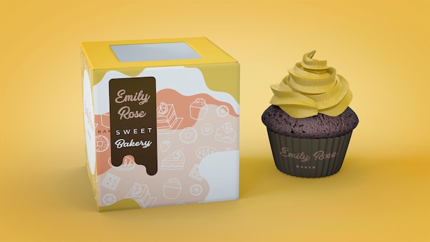 Download Cupcake branding mockup | Free PSD File