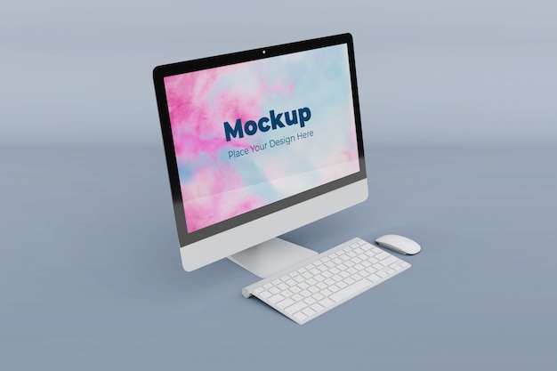 Download Customizable desktop screen mockup design template | Premium PSD File