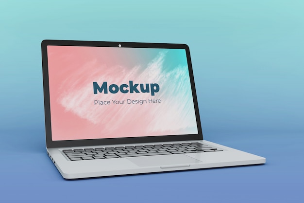 Download Customizable laptop screen mockup design template ... PSD Mockup Templates