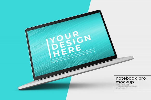 Download Premium Psd Customizable Premium 15 4 Inch Laptop Pro Psd Mockup Design In Left Rotated And Center View PSD Mockup Templates