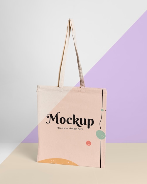 Free PSD | Cute bag concrpt mock-up