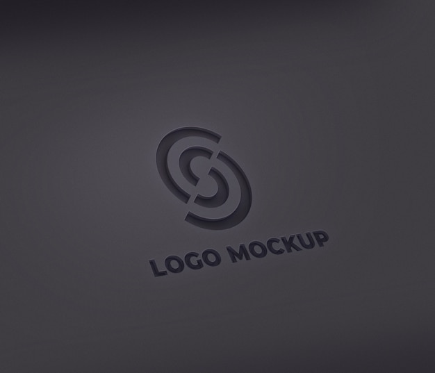 Premium PSD | Cutout logo mockup