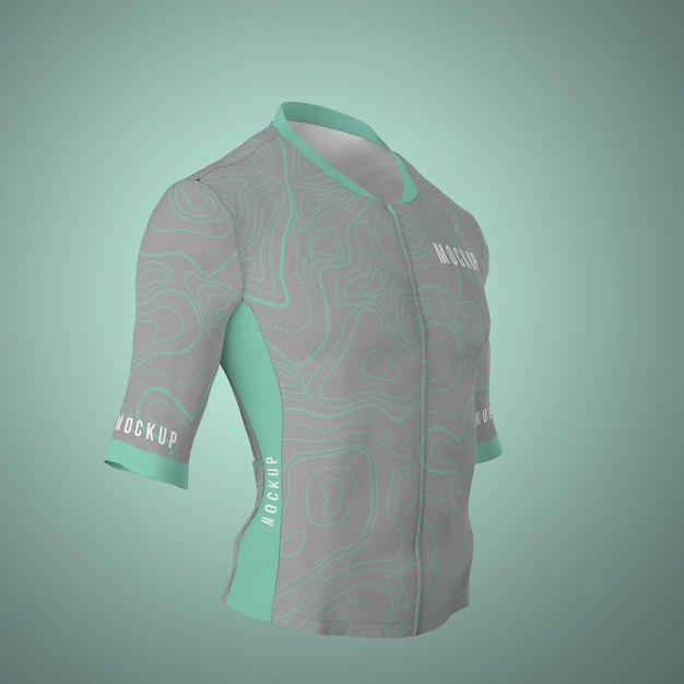 Download Premium PSD | Cycling jersey mockup isolated