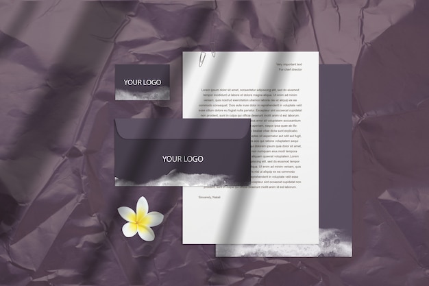 Download Free Dark Blank Branding Mockup With Purple Business Cards Envelopes Use our free logo maker to create a logo and build your brand. Put your logo on business cards, promotional products, or your website for brand visibility.