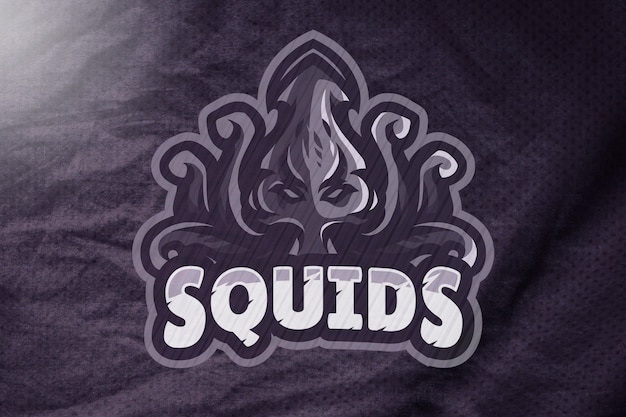 Download Dark purple jersey sport logo mockup | Premium PSD File