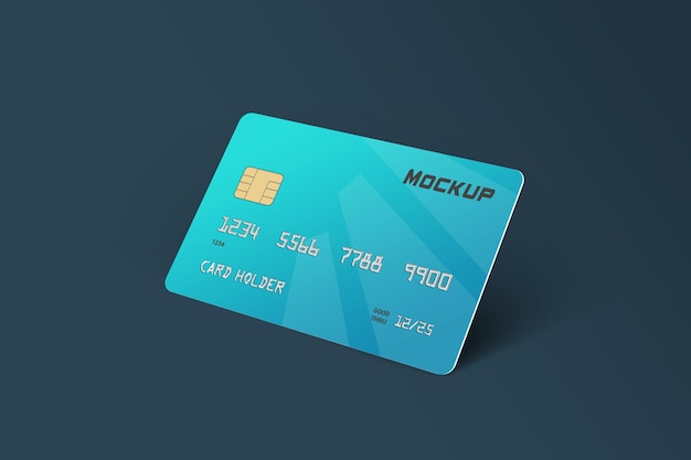 Premium PSD | Debit card mockup design