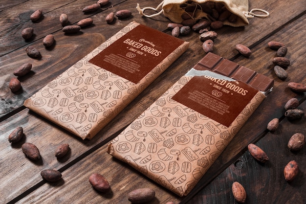 Download Free PSD | Decorative chocolate mockup