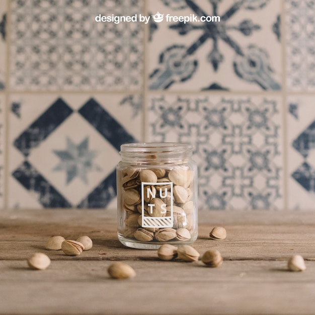 Download Decorative nuts mockup PSD file | Free Download