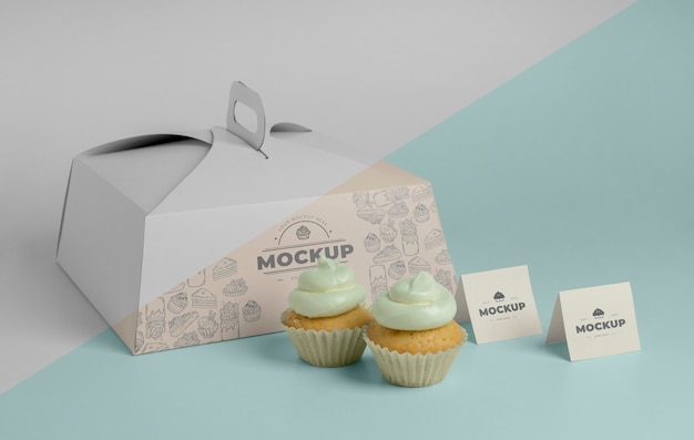 Download Free Psd Delicious Cupcake Mockup