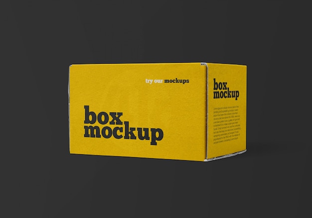 Download Premium PSD | Delivery box mockup