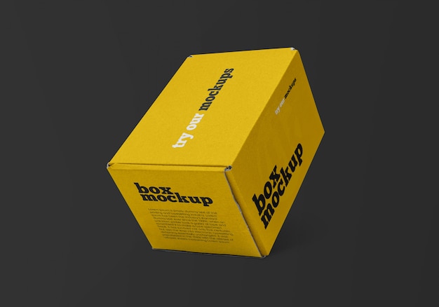 Download Premium PSD | Delivery box mockup