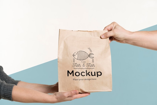 Download bag en: Food Delivery Bag Free Mockup