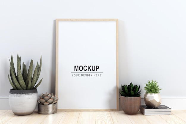 Download Premium PSD | Design space photo frame mockup design in 3d rendering