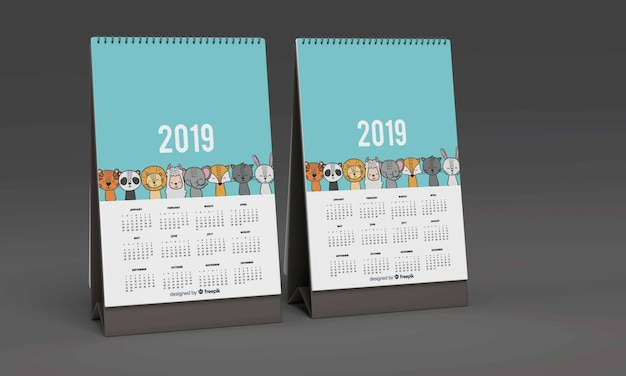 Download Premium Psd Desk Calendar Mockup PSD Mockup Templates
