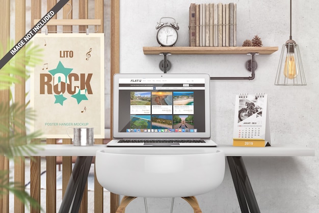 Download Desk scene creator mockup PSD file | Premium Download