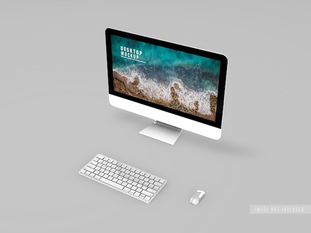 Download Free PSD | Desktop mockup design template