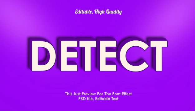 Premium PSD | Detect font effect