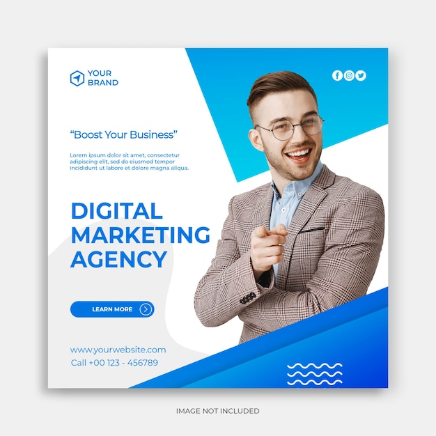 Premium PSD | Digital business marketing social media post banner or ...