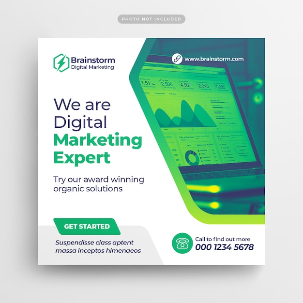 Digital business marketing social media post & web banner Premium Psd