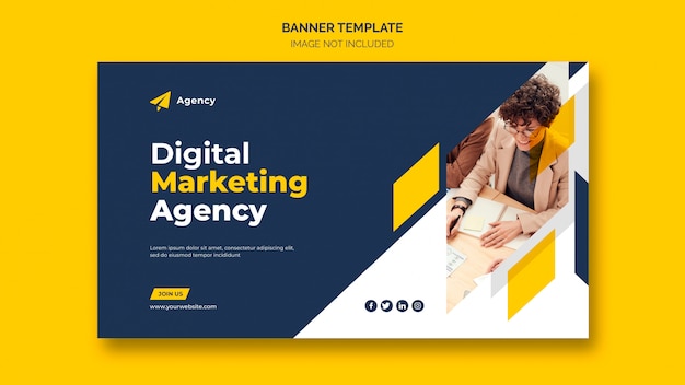 Premium PSD | Digital business marketing web banner template