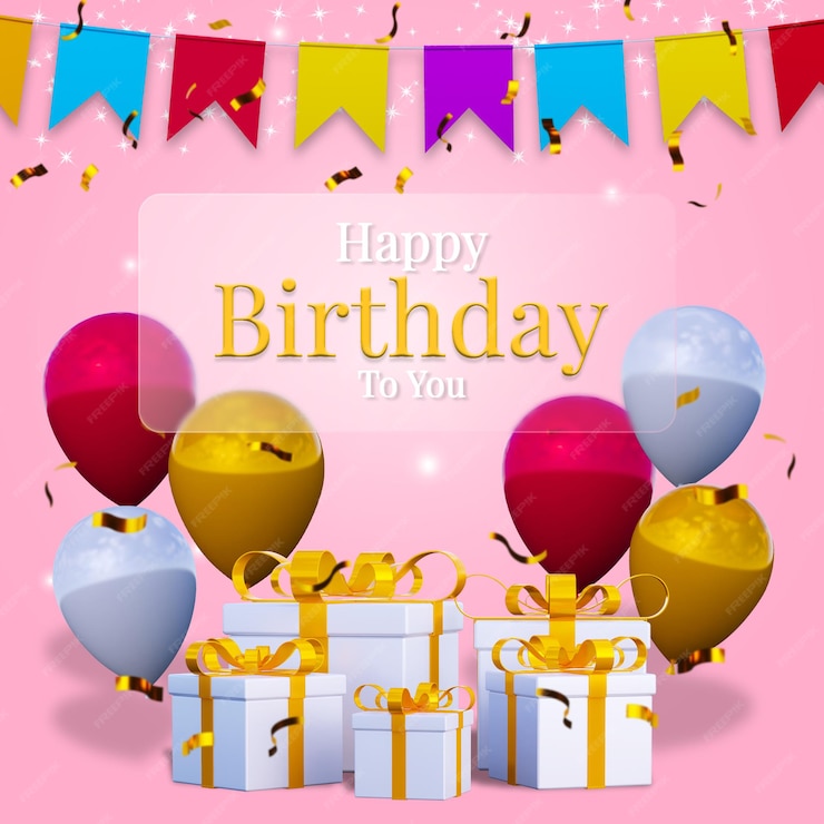 Premium PSD | Digital happy birthday celebration banner instagram post