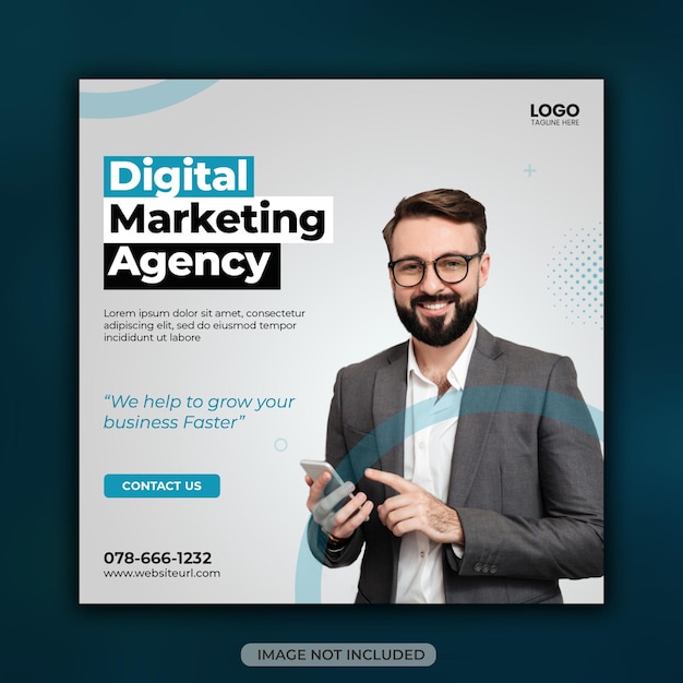 Premium PSD | Digital marketing agency and corporate social media post ...