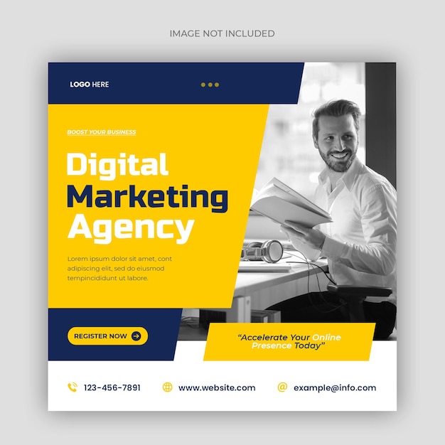 Premium PSD | Digital marketing agency and corporate social media post ...