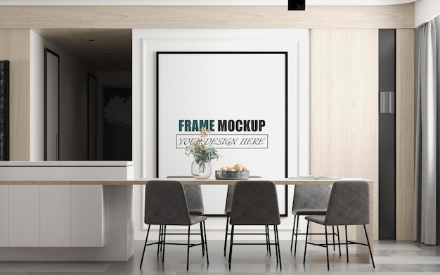 dining room frame mockup