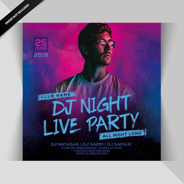 Premium Psd Dj Party Flyer