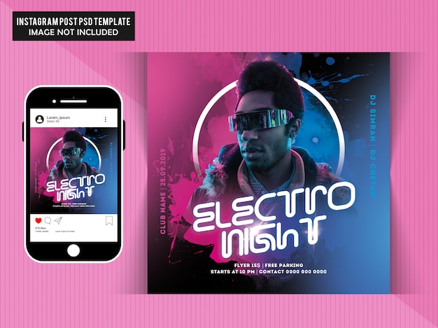 Download Premium Psd Dj Party Social Media Post Template Yellowimages Mockups