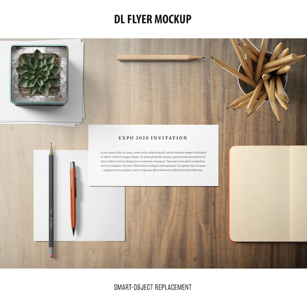 Download Dl flyer mockup | Free PSD File