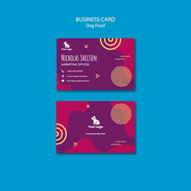 Food Business Cards Templates Free