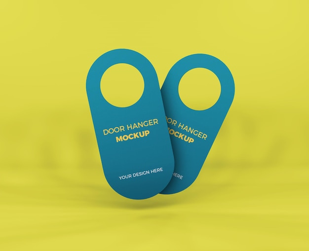 Download Premium PSD | Door hanger mockup design isolated