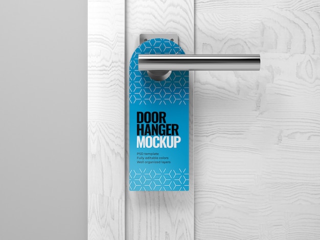 Download Premium PSD | Door hanger mockup