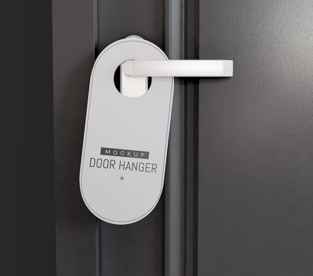 Download Premium PSD | Door hanger mockup