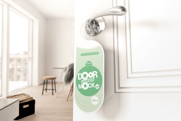 Download Premium PSD | Door hanger mockup