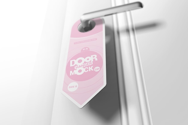 Download Premium PSD | Door hanger mockup