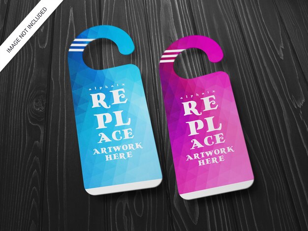 Download Premium PSD | Door hanger mockup