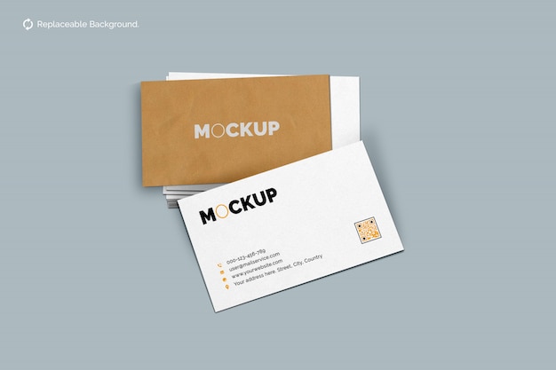 Download Double sided business card mockup PSD file | Premium Download